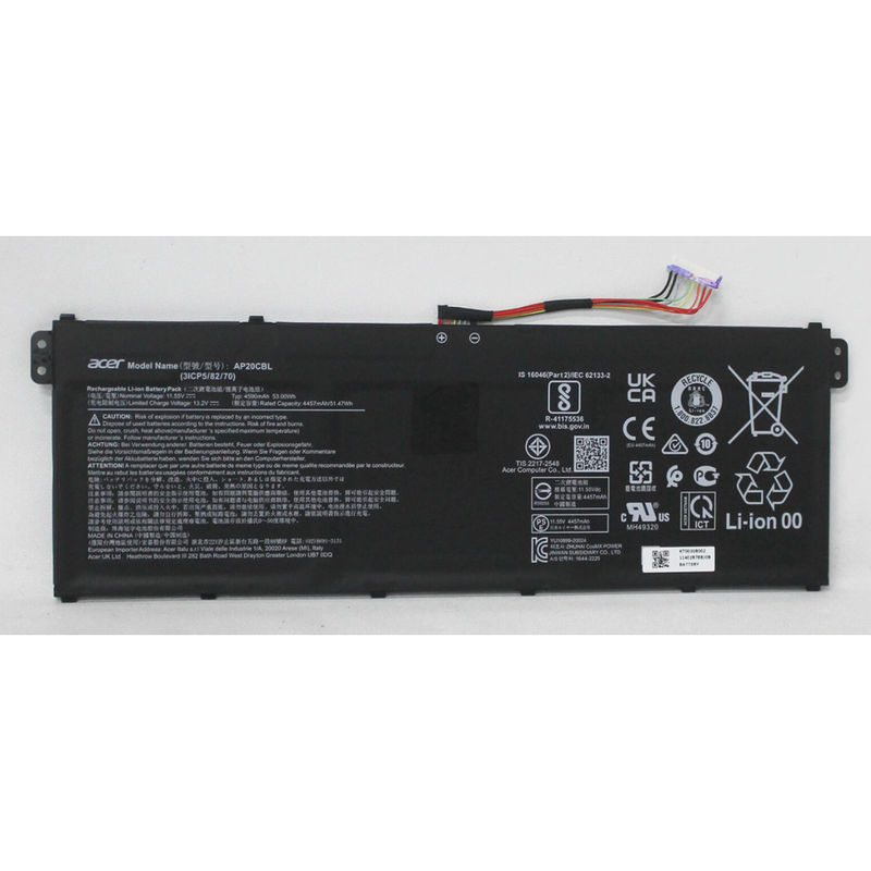 KT.0030B.002 Laptop Battery 11.55V 4590mAh 53Wh for Acer Chromebook 511 C734T